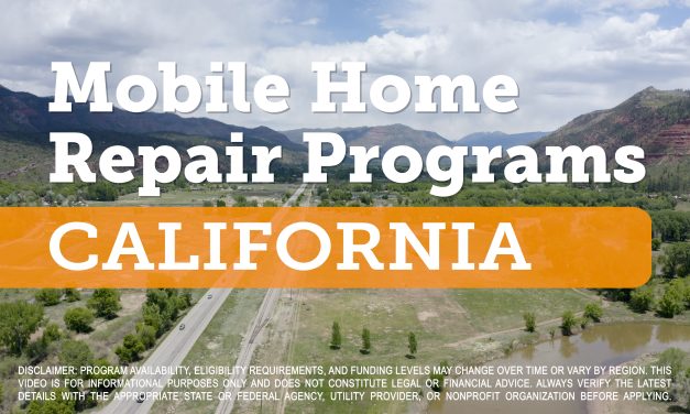 Mobile Home Repair Programs in California